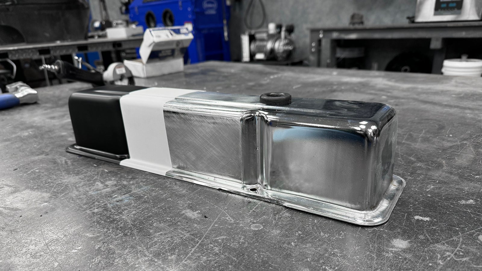 How to paint over chrome the garage 