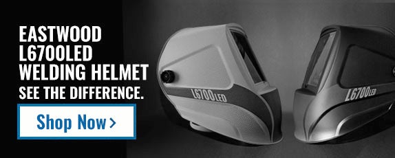 Eastwood L6700LED Welding Helmet. See the Difference. Click to Shop the welding helmets.