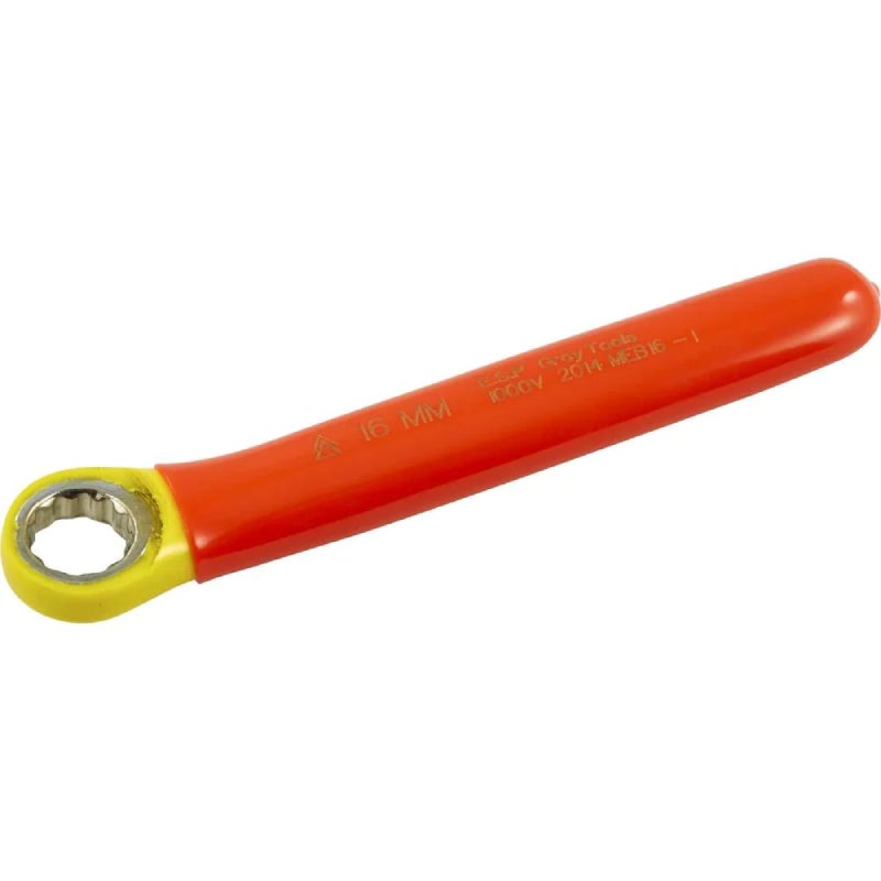 Gray Tools Combination Wrench 16mm 1000V Insulated MEB16-I
