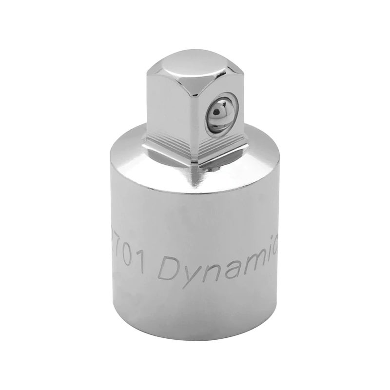 Dynamic Tools Adapter 1/2in. Female X 3/8in. Male Chrome Finish D012701