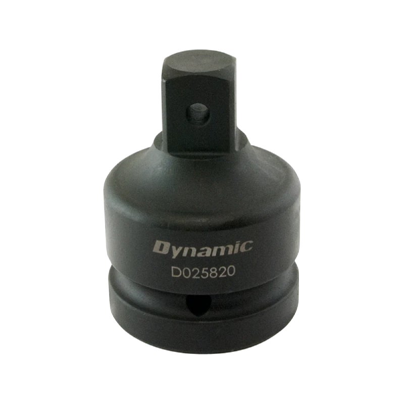 Dynamic Tools 1in Adapter Drive 1in Female X 3/4in Male, Black Impact D025820
