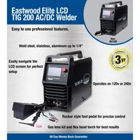 Eastwood Elite 200 Amp LCD Digital AC/DC TIG Welder