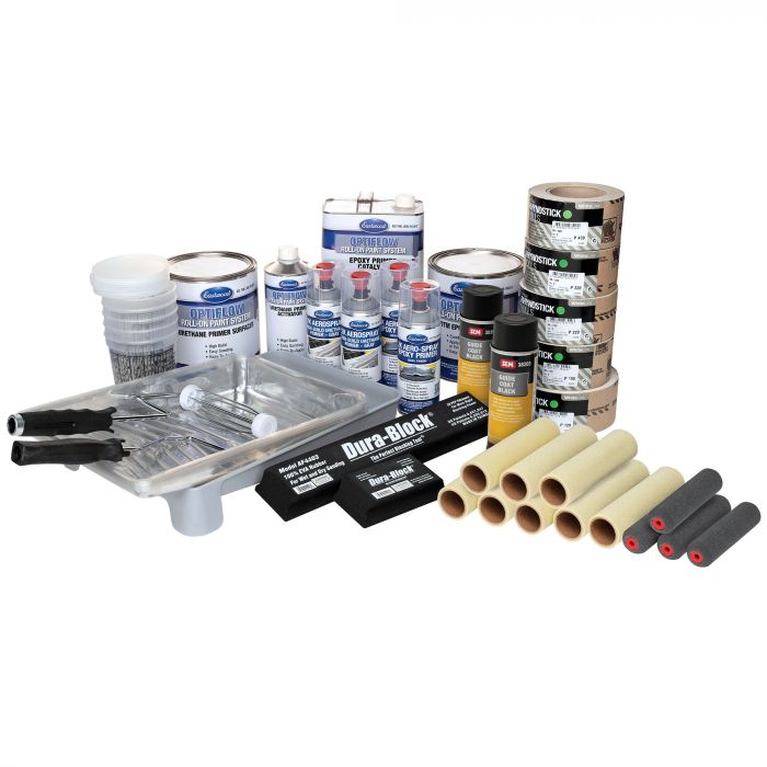 Ultimate OptiFlow Epoxy Primer + Urethane Primer Kit - Automotive Roll-On Paint - Gray