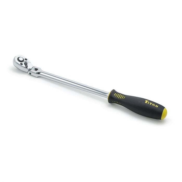 Titan 1/4 in. Drive 12 in. Extra-Long Flex-Head Ratchet 11300