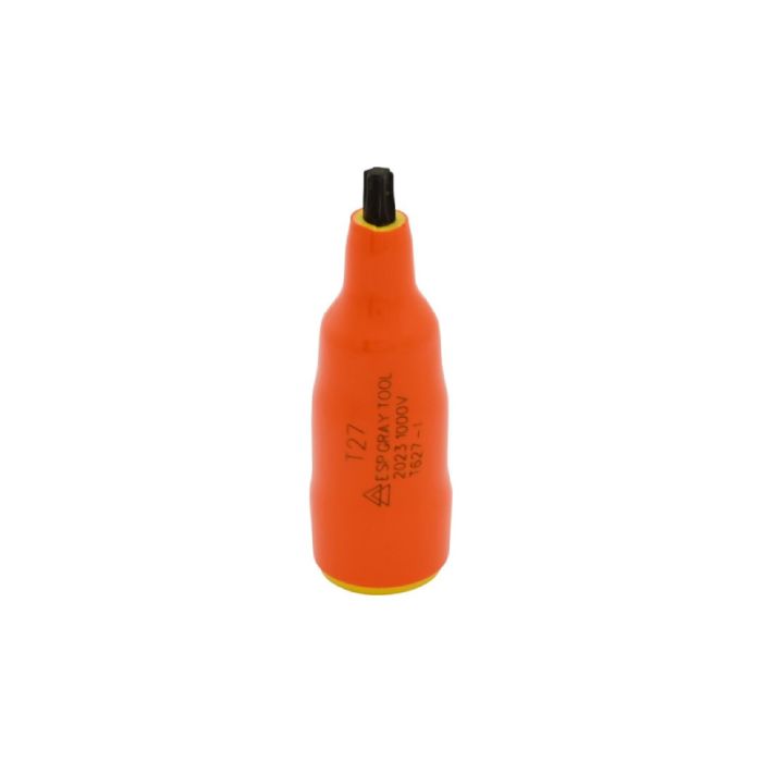 Gray Tools T27 X 3/8in. Drive Standard Length Torx Head 1000V Insulated Socket T627-I