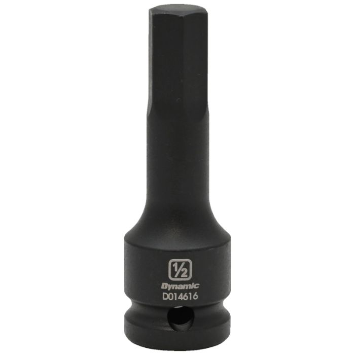 Dynamic Tools 1/2in. Drive SAE Hex Head 1/2in. Bit Impact Socket D014616