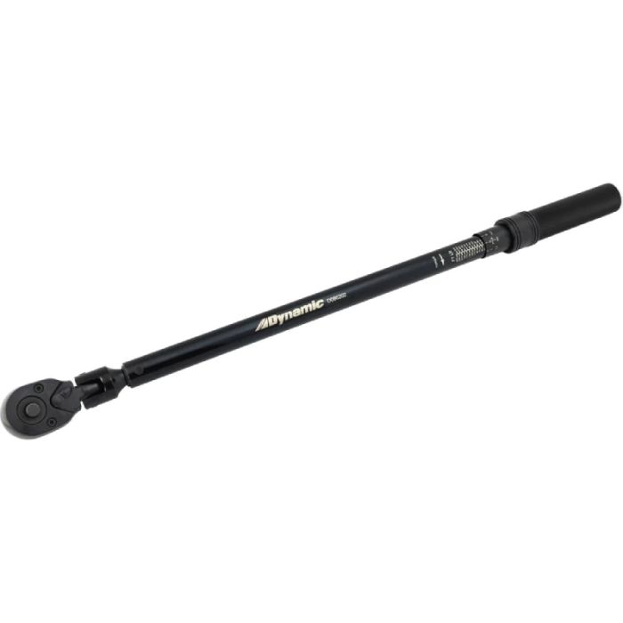 Dynamic Tools 1/2in Drive Flex Head Torque Wrench, 30-250 Ft/lbs., 32 Teeth D086202