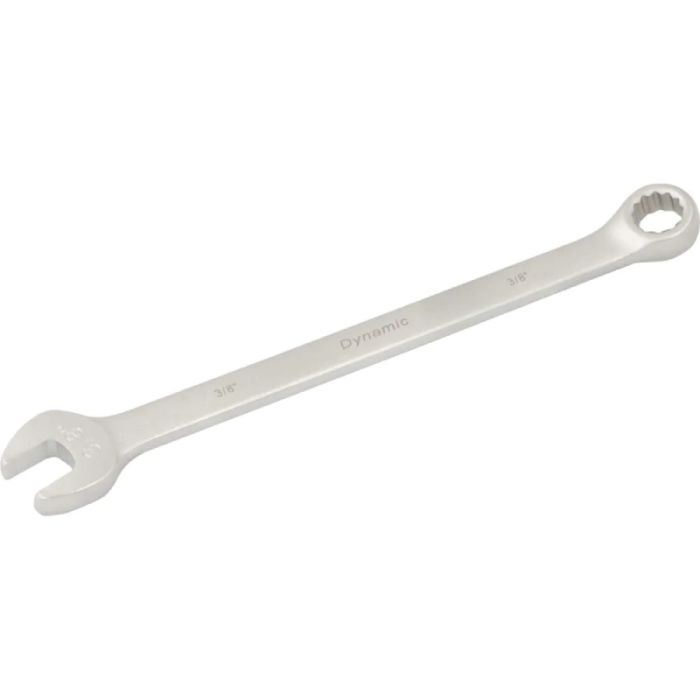 Dynamic Tools 3/8in 12 Point Combination Wrench, Contractor Series, Satin Finish D074312