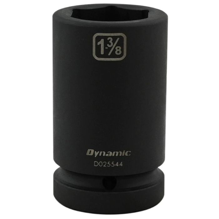Dynamic Tools 1-3/8in X 1in Drive, 6 Point Deep Length, Impact Socket D025544