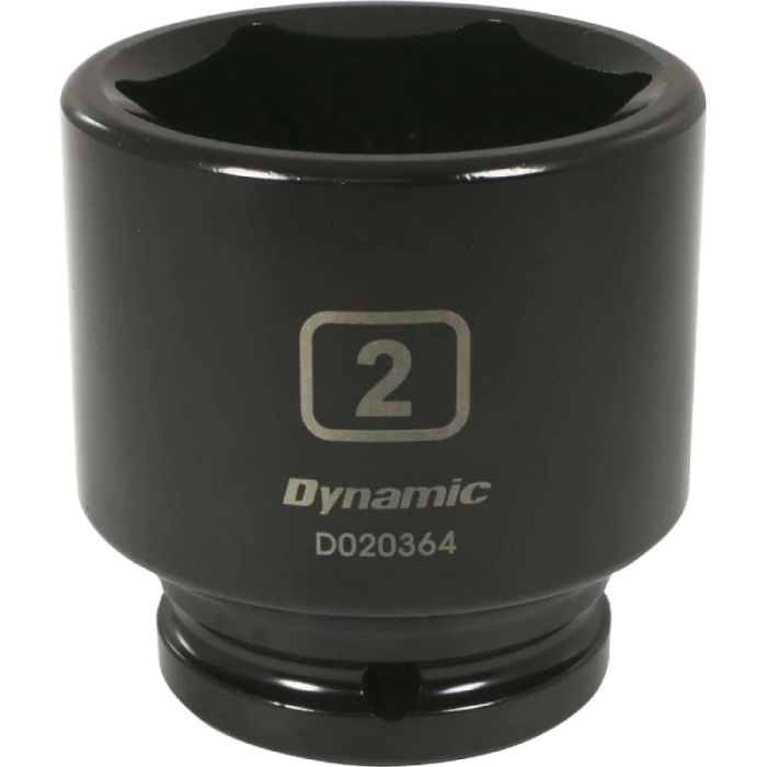 Dynamic Tools 3/4in Drive 6 Point SAE, 2in Standard Length, Impact Socket D020364