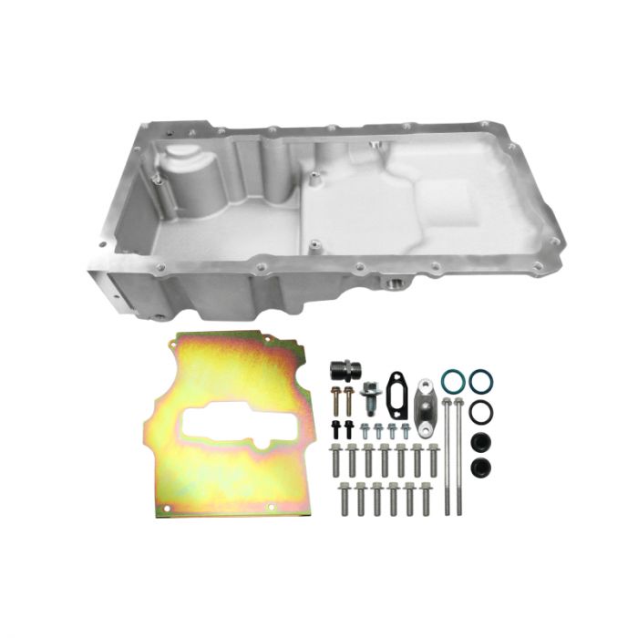FiTech Plus LS Swap Oil Pan Ultra Low Profile Satin 6.10L w/Filter Capacity 130003