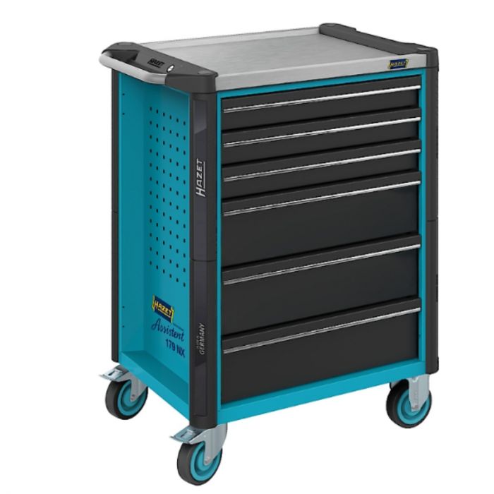 Hazet 6 Drawer Tool Trolley with Stainless Steel Top  179Nx-6