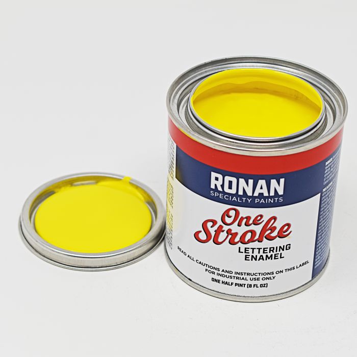 Ronan One Stroke Pin Striping Enamel  Light Yellow 1/4 Pint