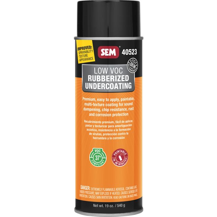 SEM Low VOC Rubberized Undercoating 24 oz Aerosol Can 40523