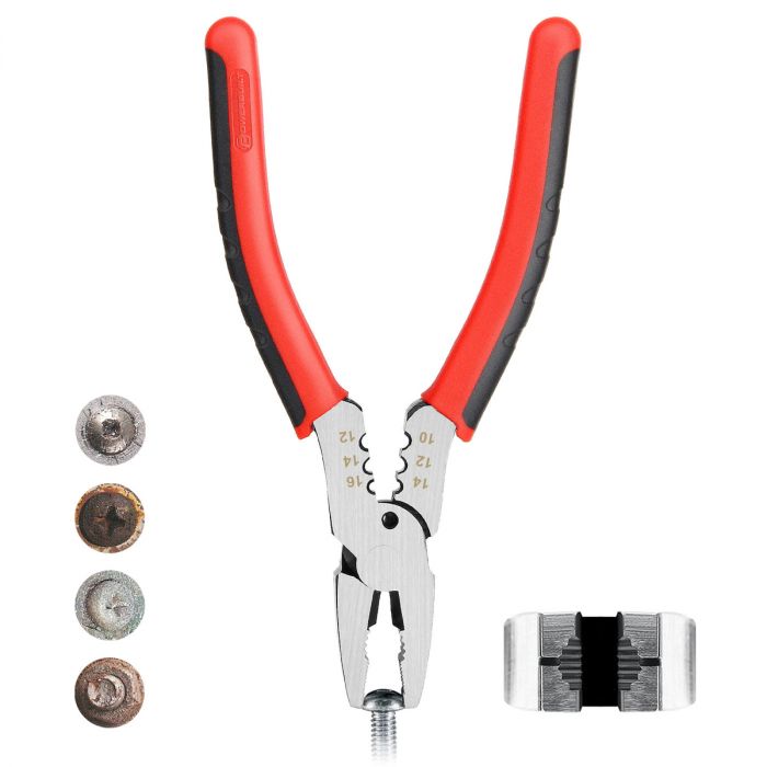 Powerbuilt 6 In. Multi-Function Screw Remover Pliers 645028