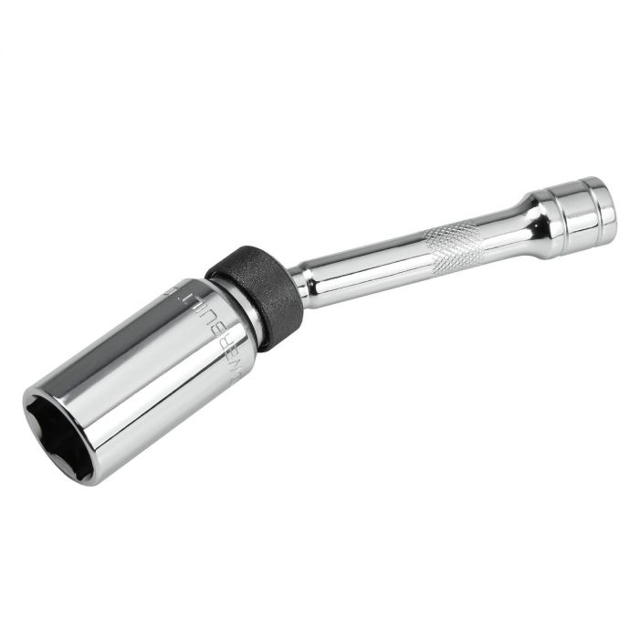Powerbuilt 3/8 In. Drive x 5/8 In. x 6 In. Magnetic Swivel Spark Plug Socket 641852