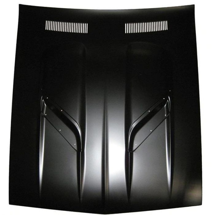 Golden Star Dual Scoops Twin Bulge Hood 1970-74 Plymouth Cuda HO10-704