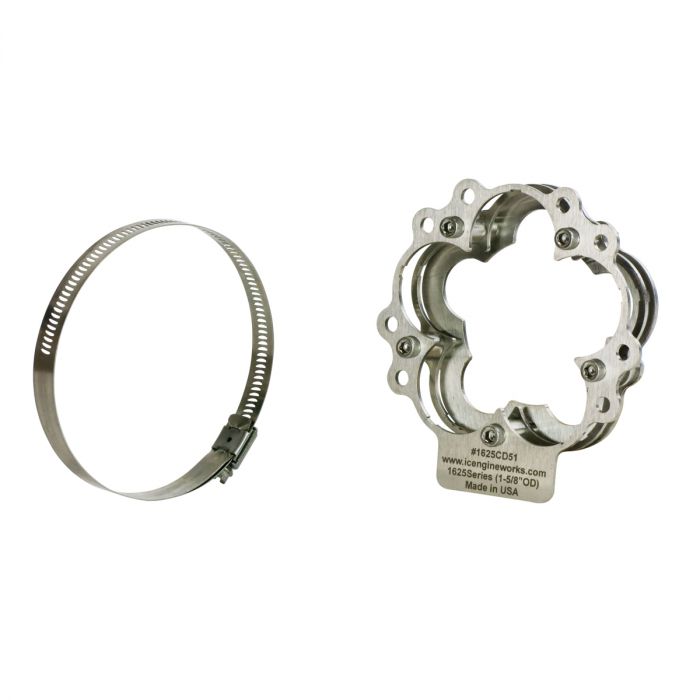 icengineworks 1750EHSeries (1-3/4"OD) 5-into-1 Exhaust Header Collector Dummy 1750EHCD51