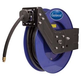 Air Hose Reel with Retractable 50 Foot  x 3/8 Inch Hose and CASE Mountable 