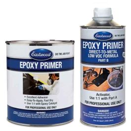 Eastwood Gray Epoxy Primer and Catalyst for Automotive Car Paint - Quarts