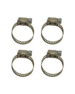 Derale Stainless Steel Hose Clamps (4) 13008