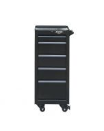Viper Tool Storage 16-Inch 5-Drawer Rolling Tool / Salon Cart, Black