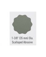 1-3/8in (35mm) A3 DSA Scalloped Edge Film PSA Disc, 50 Count Bag