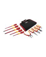 Wiha 10 Piece Insulated Pliers-Cutters and Screwdriver Set 32891