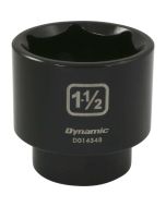 Dynamic Tools 1/2in. Drive 6 Point SAE 1-1/2in. Standard Length Impact Socket D014348
