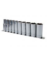 Eastwood 3/8" Drive Deep SAE 10 Piece Socket Set