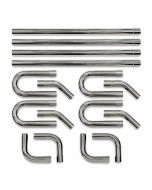 eastwood universal polished stainless steel exhaust system kit