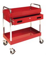 Performance Tool Two Shelf Utility Cart w/Drawer W54004