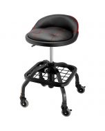 Powerbuilt LOW-BACK CUSHION ROLLING SEAT-BLACK  240338