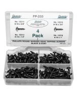 Auveco Phillips Round Black Screws 220 Pieces  FP-233