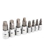 Powerbuilt 8 Piece Zeon SAE Hex Bit Socket Set for Damaged Bolts 642574