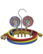 Mastercool R410A Brass 2-Way Manifold Gauge Set 59161