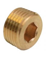 Rapid Air 1/2 in. NPT Countersunk Head Plug Brass 50136