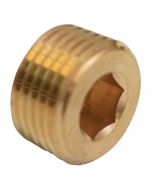 Rapid Air 3/8 in. NPT Allen Head Plug Brass 50135