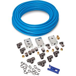 100' Garage Air LineKit w/ 12 Wall Mount Clamps