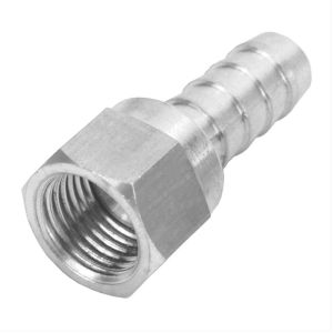 Derale -8AN Female Swivel x 3/8'' Hose Barb Fitting Derale -8AN Female Swivel x 3/8'' Hose Barb Fitting