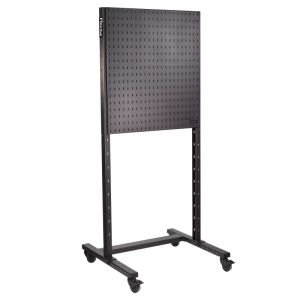 Flextur Pegboard Tool Board Mobile Work Station with 3in locking casters. 2 panels