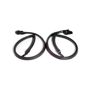 Metro Moulded Parts Roof Rail Seals with Molded Ends. For 2-door hardtop. Pair R&L RR 7002