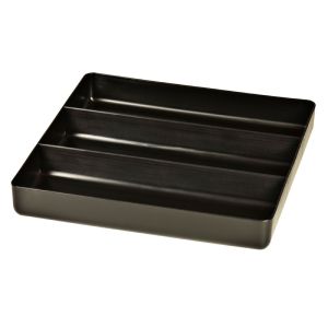 Ernst 10.5 x 10.5in 3 compartment Organizer Tray - Black 5021