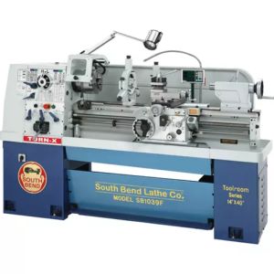 South Bend 14 IN x 40 IN 16-Speed 220V 3-Phase Lathe with Fagor DRO SB1039F