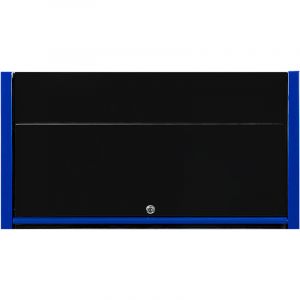 Extreme Tools DX Series 41in W X 25in D Extreme Power Workstation Hutch Black with Blue Handle