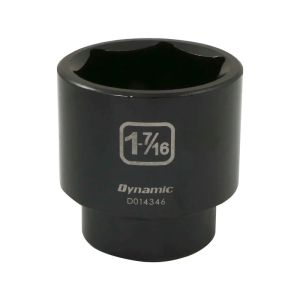 Dynamic Tools 1/2in. Drive 6 Point SAE 1-7/16in. Standard Length Impact Socket D014346