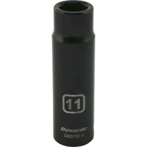 Dynamic Tools 3/8in. Drive 6 Point Metric 11mm Deep Length Impact Socket D007211