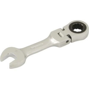 Dynamic Tools 7/16in Stubby Flex Head Ratcheting Wrench D076214