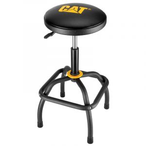 CAT Heavy-Duty Pneumatic Shop Stool, Wrinkle Powder Coat Finish 980815ECE
