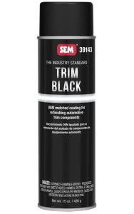 SEM Trim Paint Satin Black Aerosol 15 oz